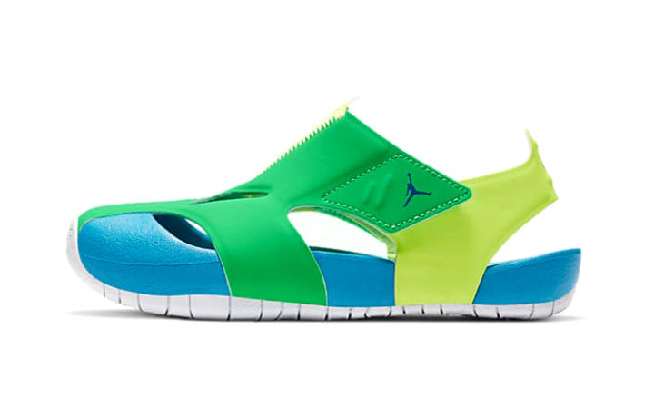 Jordan Jordan Flare Children's Sandals Green Blue Yellow Children Aged 3 7 Years Old