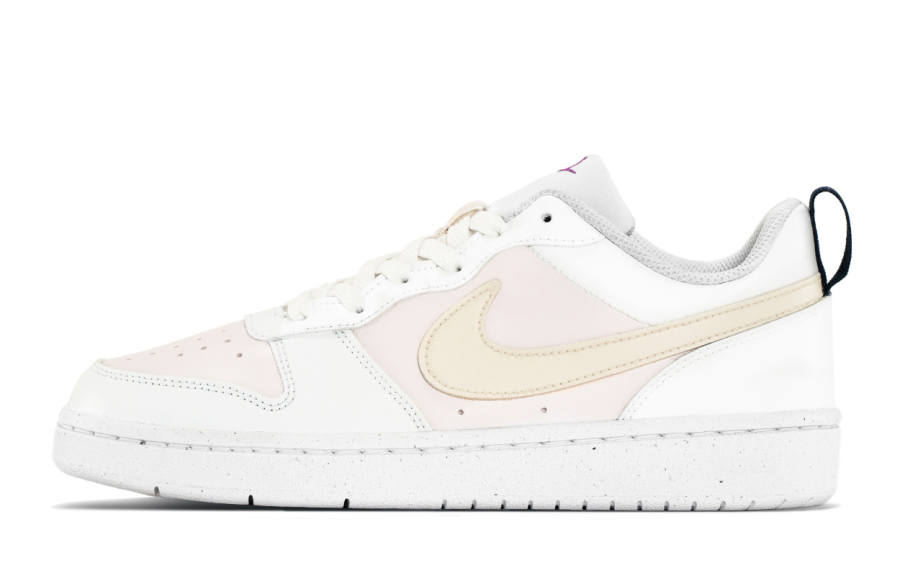 Nike Nike Court Borough NikeCB Synthetic Leather Slip Resistant Cushioning Low top Kids' Skateboarding Shoes Pink White