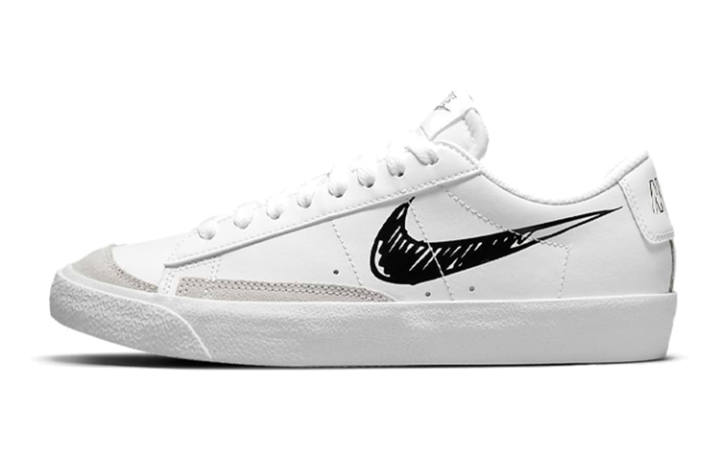 Nike Nike Blazer Low '77 Synthetic Leather Slip Resistant Cushioning Abrasion Resistant Low top Skateboard Shoes Unisex