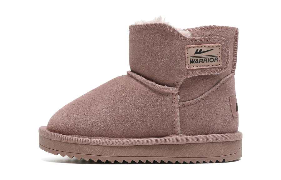 WARRIOR Warrior Cow Leather Thickened And Fleece Lined Kids' Boots Kids'
