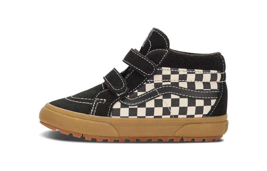 Vans SK8 Sports Mid top Toddler Shoes Black Infant And Toddler