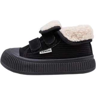 EBMINI Fleece Lined Thermal Insulation, Soft Sole Platform Minimalist Style, Versatile Comfortable, Canvas Snow Boots