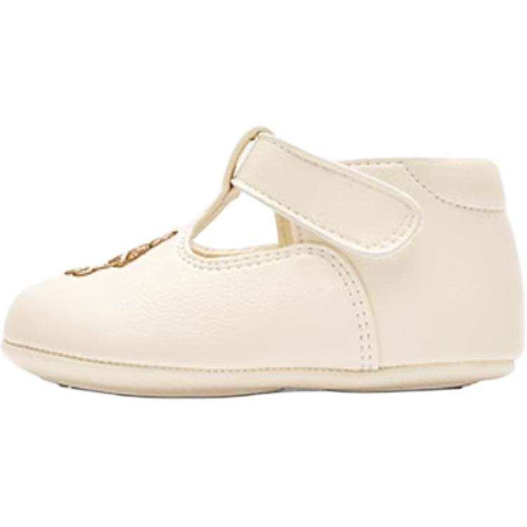 BALABALA Soft And Comfortable Abrasion Resistant Abrasion Resistant Mid top Pre Walking Shoes & Sock Shoes Ecru