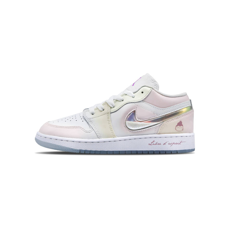 Jordan Jordan Air Jordan 1 Low SE Butter Dream Abrasion Resistant Abrasion Resistant Low top Children's Basketball Shoes