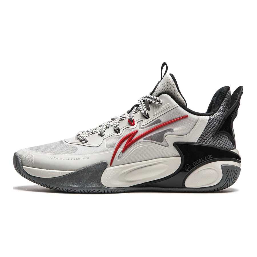 Li-Ning YOUNG Li Ning YOUNG Fengying 2.0 Fabric Low top Basketball Shoes White Black Red Unisex