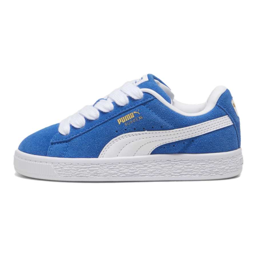 PUMA Cow Leather Low top Kids' Skateboarding Shoes Blue Kids'