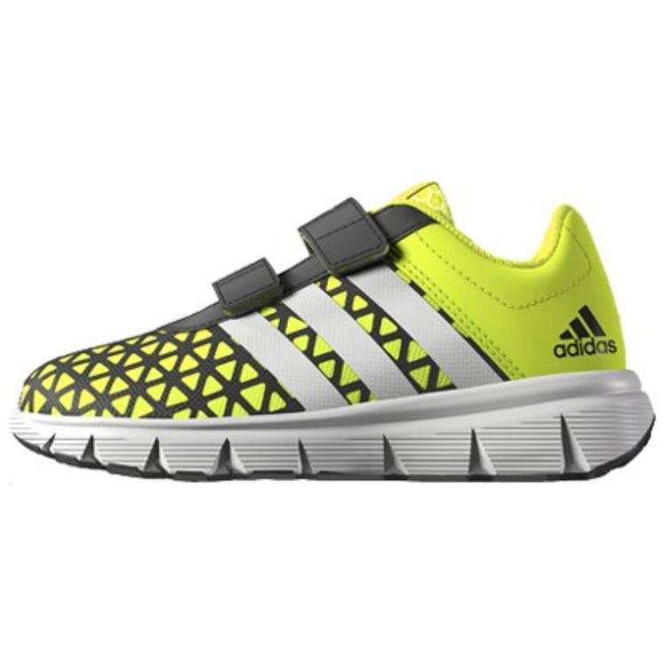 Adidas Adidas Synthetic Leather Slip Resistant Abrasion Resistant Low top Kids' Running Shoes Yellow Kids'