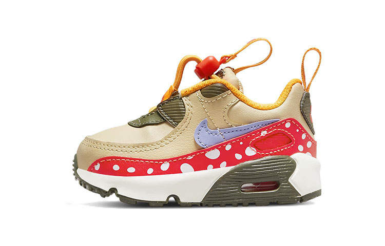 Nike Nike Air Max 90 Toggle SE Vintage Low top Toddler Shoes Yellow Red Infant And Toddler