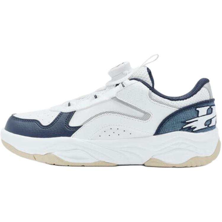 QIAODAN Synthetic Leather, Textile Mid top Casual Shoes White Teenagers