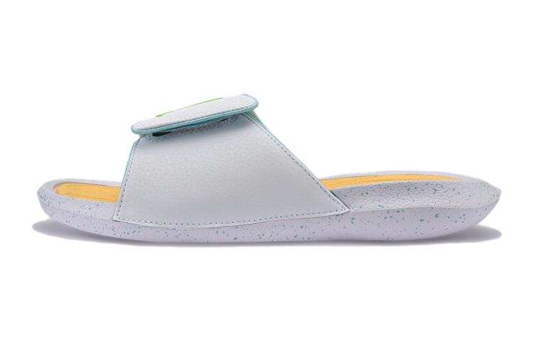 Jordan Jordan Hydro 6 Slip Resistant Cushioning Abrasion Resistant Unisex Outdoor Slippers White Gray Yellow Green