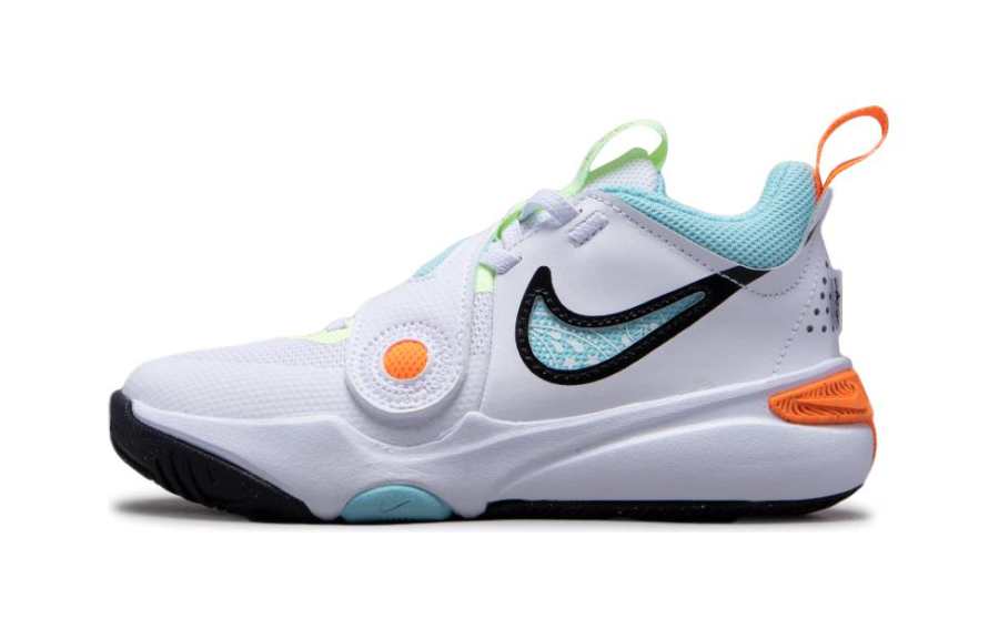 Nike Nike Team Hustle D 11 GS Children's Basketball Shoes Blue White Orange Children Aged 3 7 Years Old