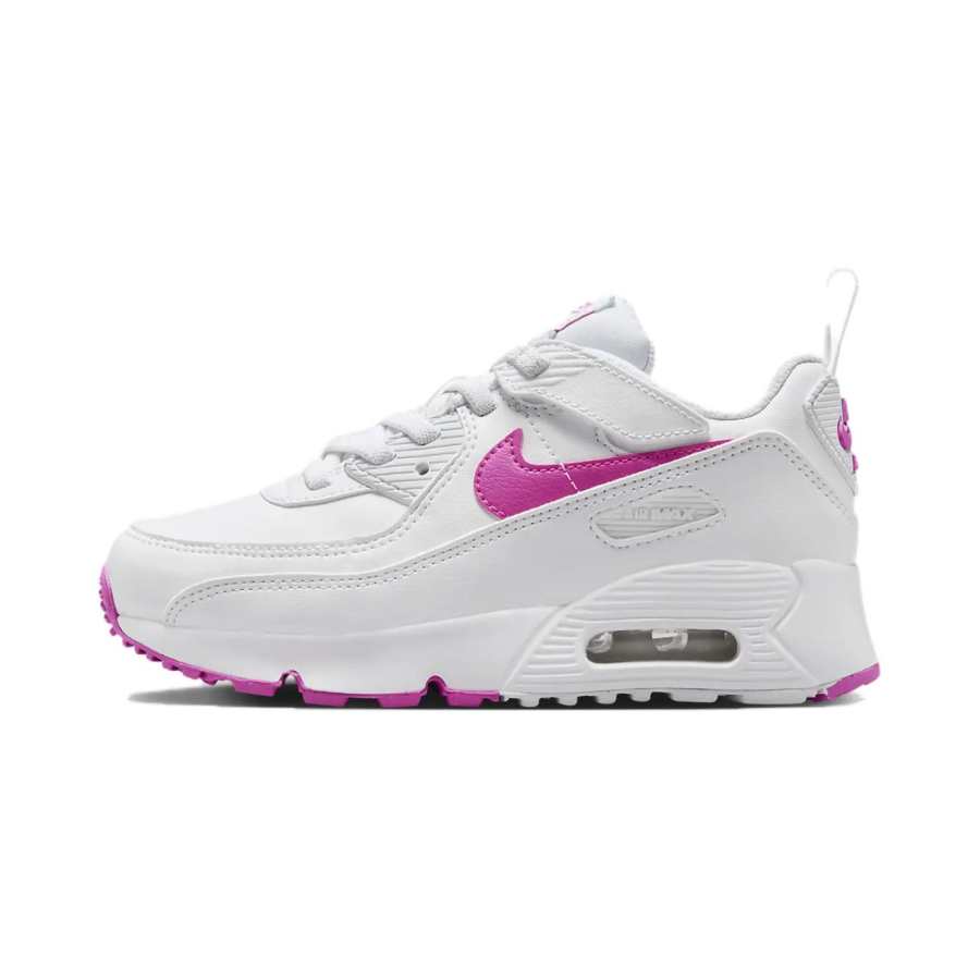Nike Nike Air Max 90 EasyOn Kids Lifestyle Shoes White Purple Children Aged 3 7 Years Old