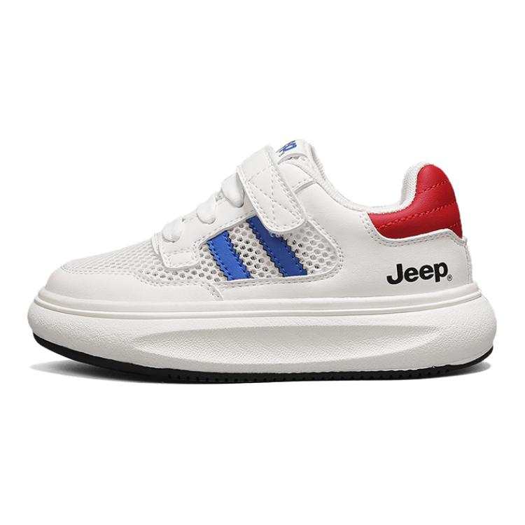 Jeep Classic And Versatile Low top Kids' Skateboarding Shoes White Blue Kids'