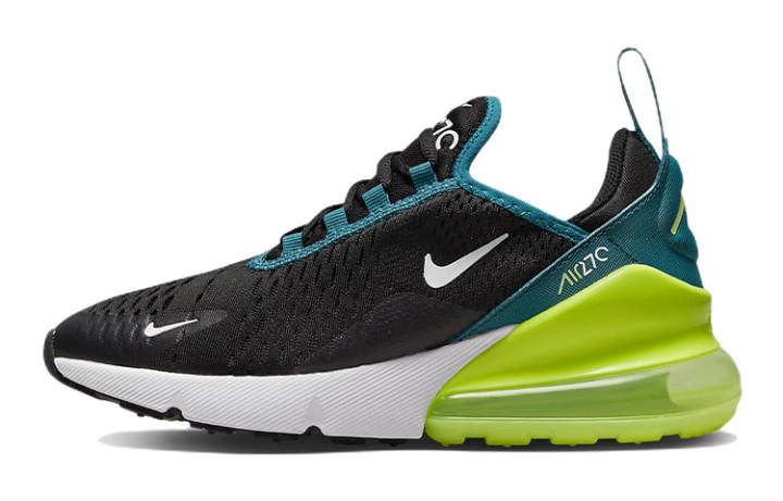 Nike Nike Air Max 270 Black Bright Spruce Barely Volt GS