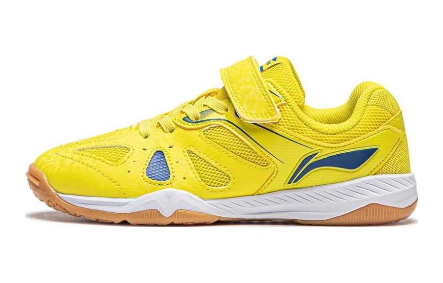 Li-Ning Li Ning Comfortable Slip Resistant Abrasion Resistant Low top Kids' Training Shoes White Yellow Teenagers