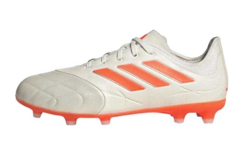 Adidas Adidas Copa Pure.1 Leather Cushioning Abrasion Resistant Soccer Shoes Gray White Kids'