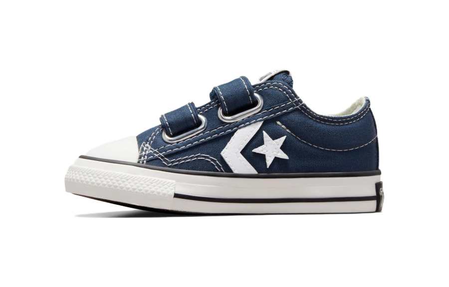 Converse Star Player 76 Canvas Cushioning Low top Toddler Shoes Marine Blue Infant And Toddler