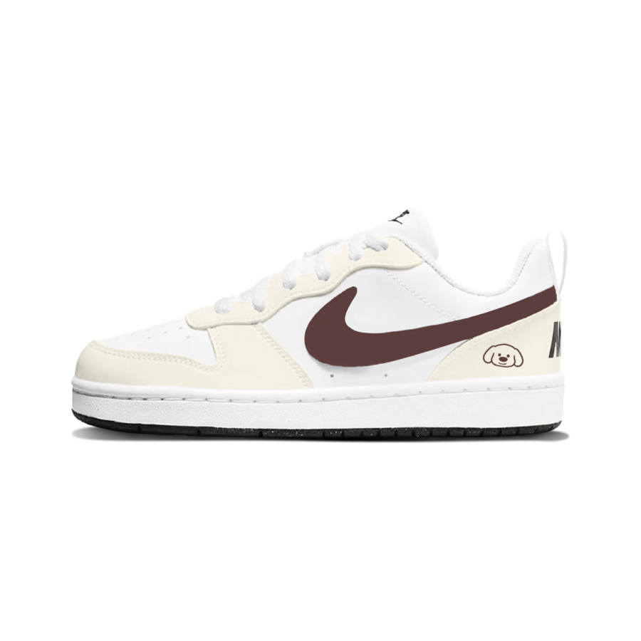Nike Nike Court Borough Synthetic Leather Abrasion Resistant Abrasion Resistant Low top Skateboard Shoes White Kids'