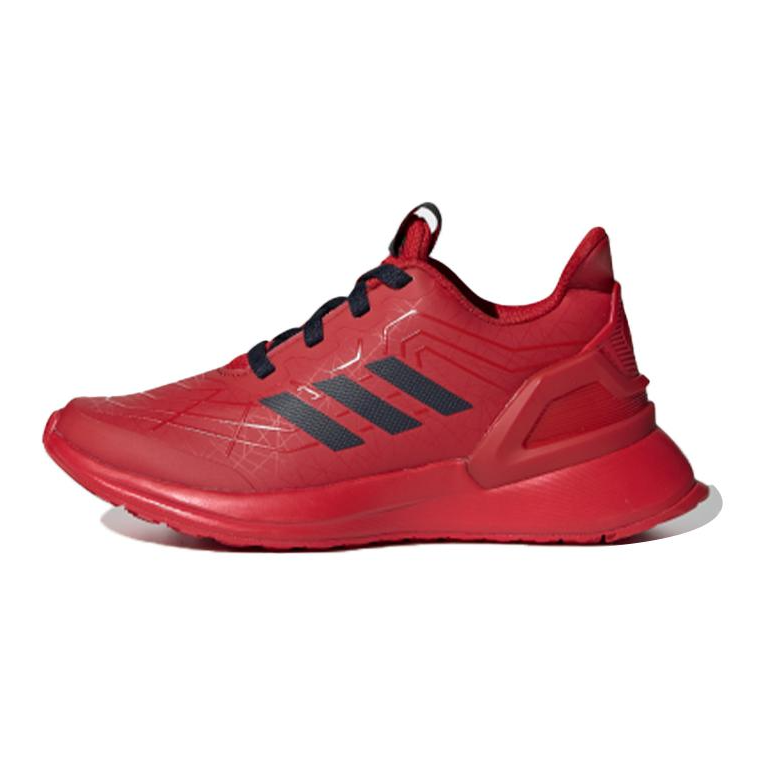 Adidas Adidas Rapidarun Spider Man K Non slip Lightweight Mid top Kids' Running Shoes Red Black Kids'