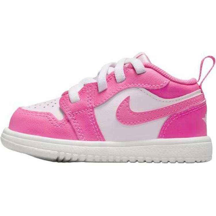 Jordan Jordan 1 Slip Resistant Abrasion Resistant Mid top Toddler Shoes Pink White Infant And Toddler