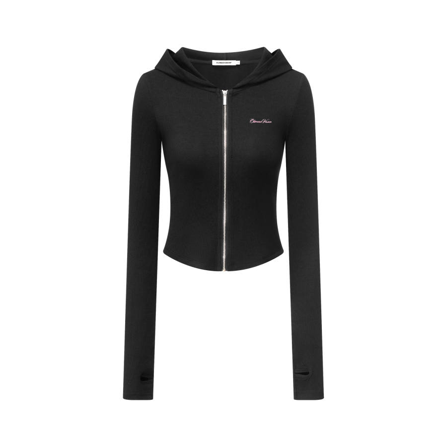 CLIMAX VISION T Shirts Women's Hooded Thin Nipped In Waist