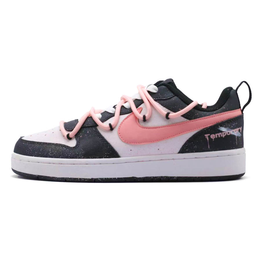 Nike Nike Court Borough Powder Ink Star Leather Low top Kids' Skateboarding Shoes Pink Teenagers