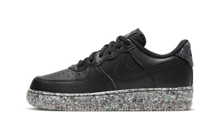 Nike Nike Air Force 1 Low top Kids' Skateboarding Shoes Black Gray Children Aged 3 7 Years Old