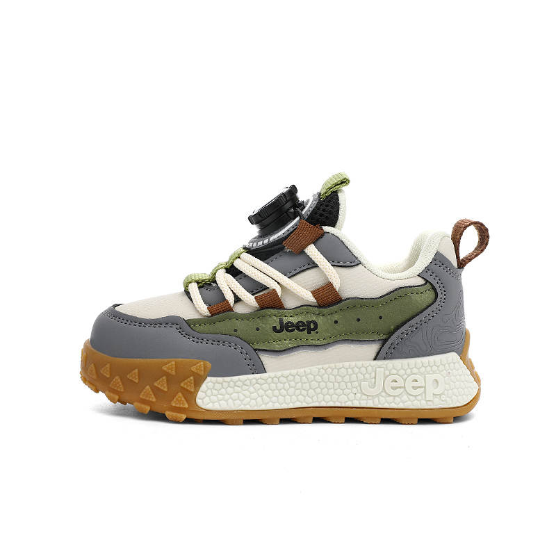 Jeep Running Collection Low top Running Shoes Gray Green Kids'