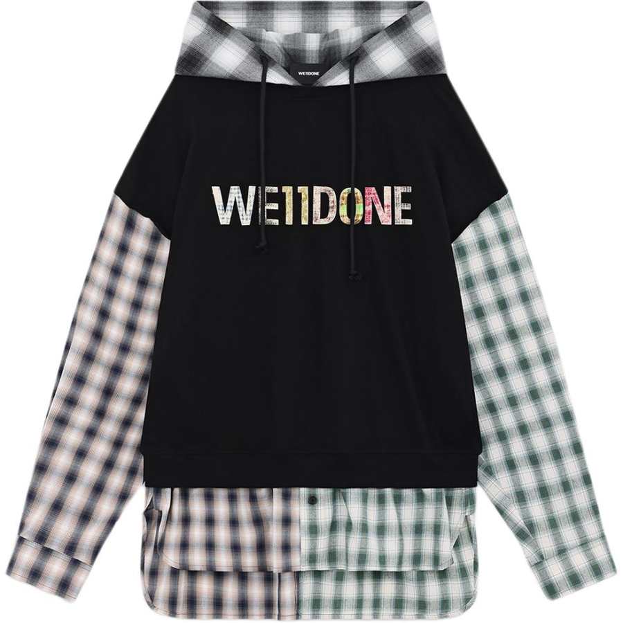 WE11DONE WE11DONE logo-embossed hoodie