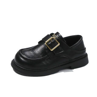 Kakabu Synthetic Leather Slip Resistant Slip Resistant Low top Leather Shoes Kids'