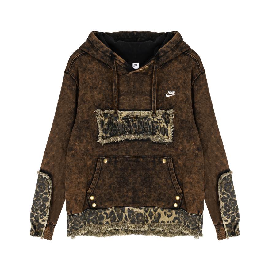 Nike Nike CNY Collection Horse Year Fantasy Wild Romantic Faded Distressed Hip Hop Streetwear Casual Hooded Fleece Lined