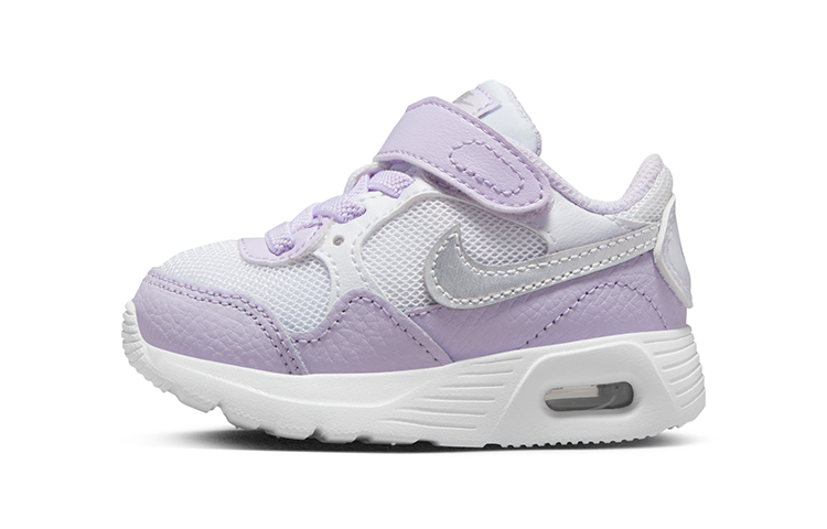 Nike Nike Air Max SC Hook and loop Low top Sports Casual Shoes Silver Purple Infant And Toddler
