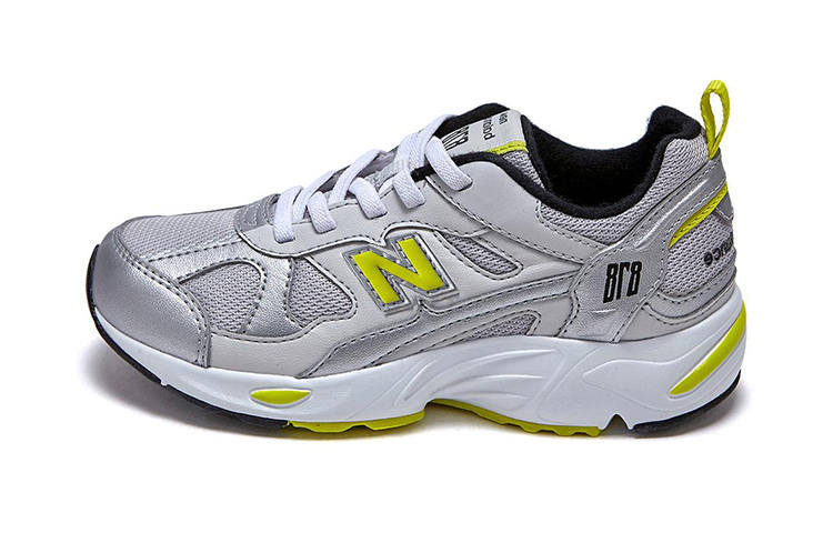 New Balance New Balance NB 878 Kids Lifestyle Shoes Silver Yellow Children Aged 3 7 Years Old