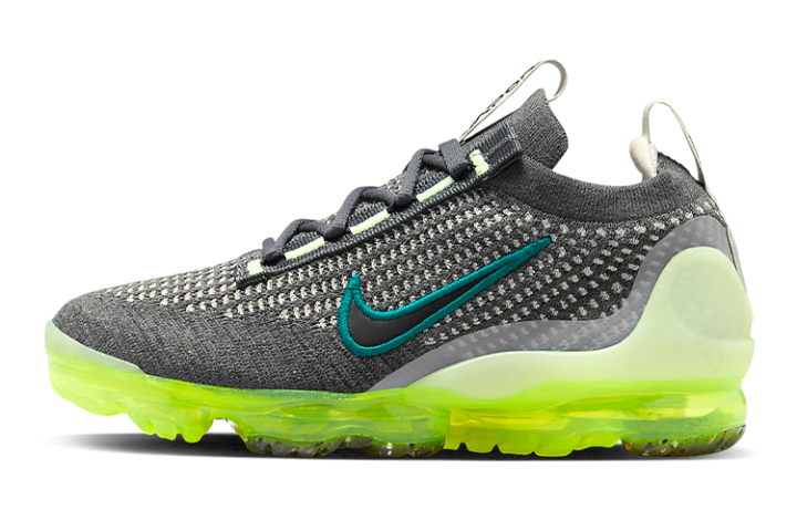 Nike Nike Air VaporMax 2021 Flyknit GS 'Dark Grey Barely Volt'