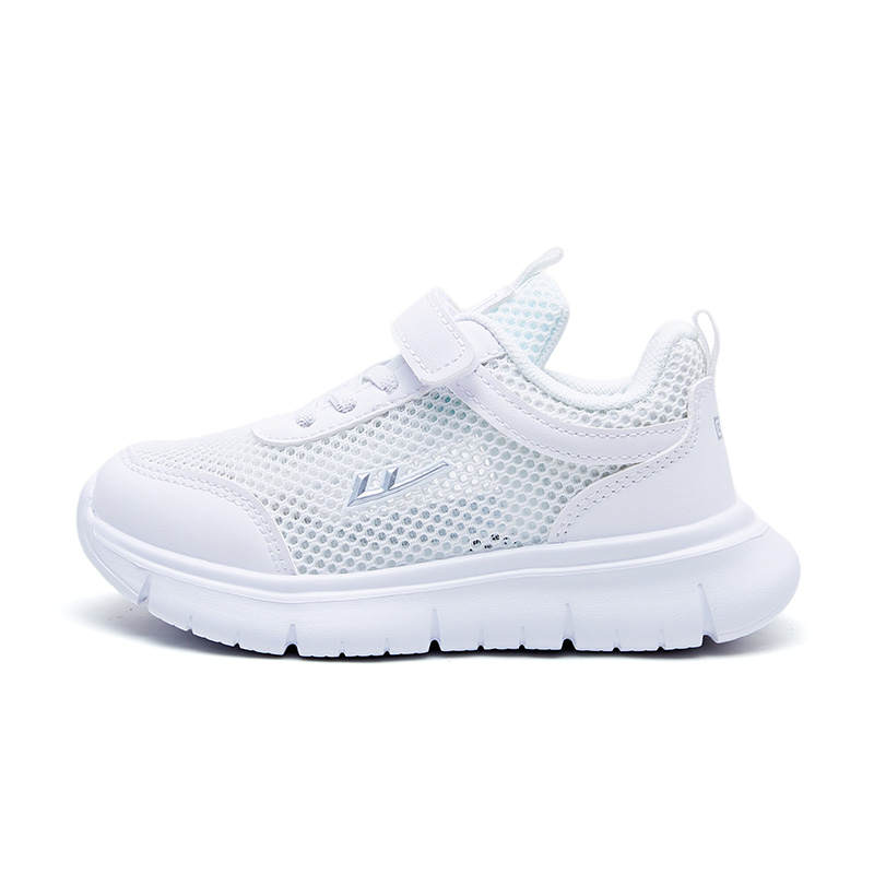 Warrior Synthetic Leather, Textile Slip Resistant, Abrasion Resistant, Breathable Low top Kids Lifestyle Shoes White