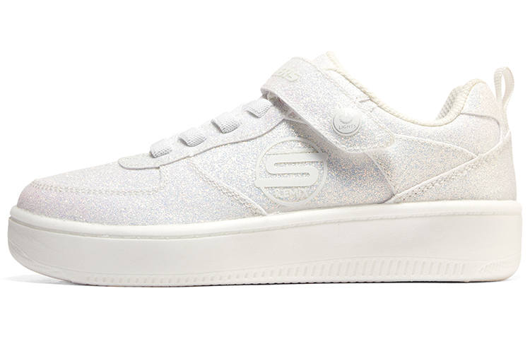 Skechers Sport Court 92 Athleisure Anti Kick Cushioning Low top Kids' Skateboarding Shoes White