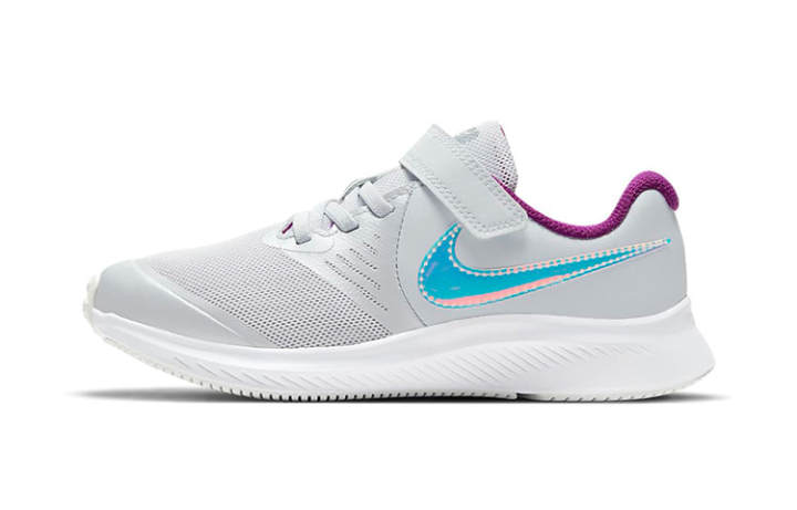 Nike Nike Star Runner 2 Power Comfortable Low top Kids' Running Shoes Gray Blue Purple Children Aged 3 7 Years Old