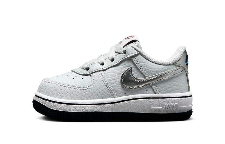 Nike Nike Air Force 1 Slip Resistant Abrasion Resistant Low top Toddler Shoes Gray Infant And Toddler