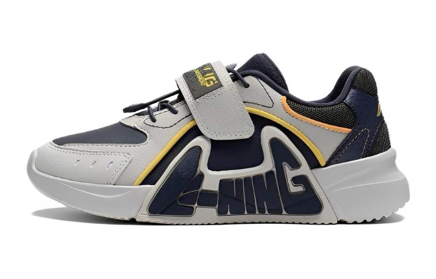 Li-Ning YOUNG Li Ning YOUNG Cushioning Rebound Breathable Cushioning Rebound Breathable Kids Lifestyle Shoes Black Gray Teenagers