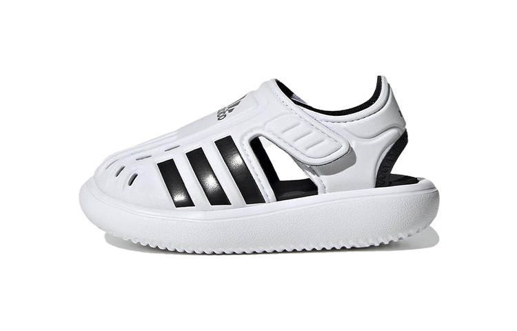 Adidas Adidas Water Sandal Closed Toe Summer Synthetic Leather Hook and loop Low top Sports Sandals Black White