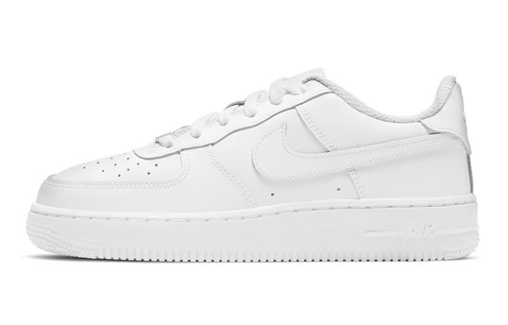 Nike Nike Air Force 1 LE Cow Split Leather Slip Resistant Cushioning Abrasion Resistant Low top Skateboard Shoes Pure White