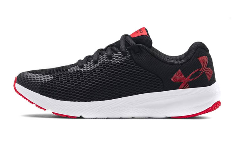 Under Armour Charged Pursuit 2 Big Low top Kids' Running Shoes Black Red Teenagers