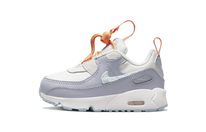 Nike Nike Air Max 90 Low top Toddler Shoes Gray Blue White Infant And Toddler