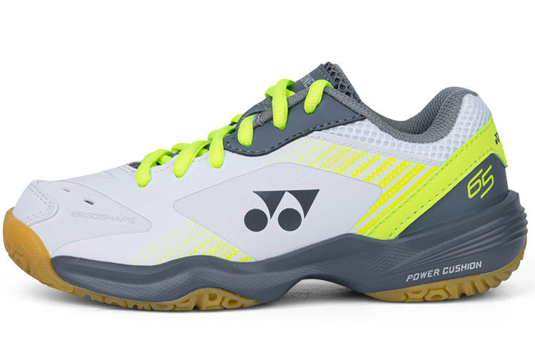 YONEX 65 3 Slip Resistant Cushioning Low top Kids' Training Shoes White Lime Kids'