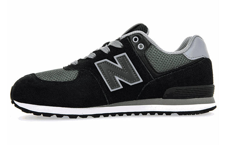 New Balance New Balance NB 574 Comfortable Kids Lifestyle Shoes Black Gray Teenagers