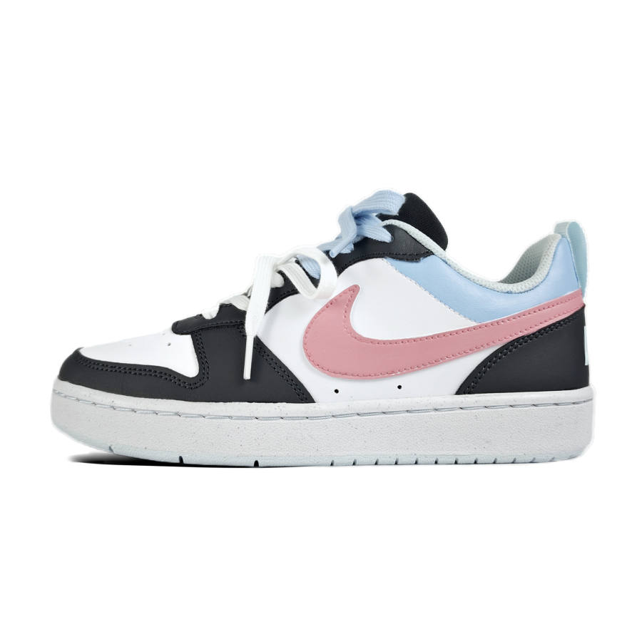 Nike Nike Court Borough Peach Blossom Slip Resistant Abrasion Resistant Low top Kids' Skateboarding Shoes Unisex