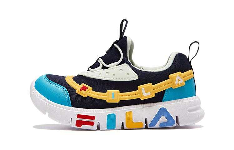 FILA KIDS Cushioning, Wear Resistant Kids' Training Shoes Blue Yellow Children Aged 3 7 Years Old