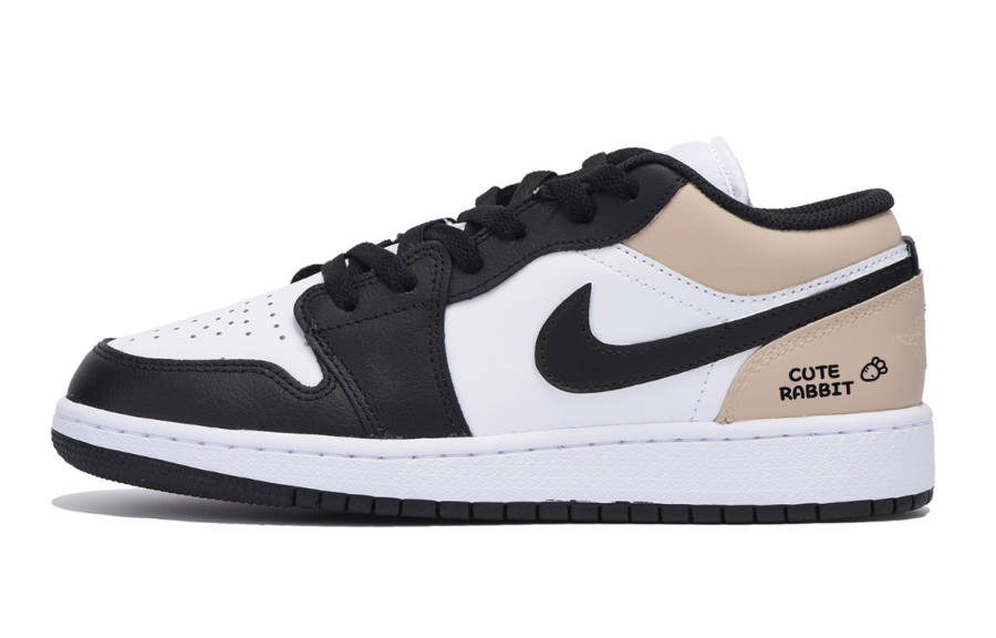Jordan Jordan Air Jordan 1 Low top Kids' Skateboarding Shoes White Teenagers