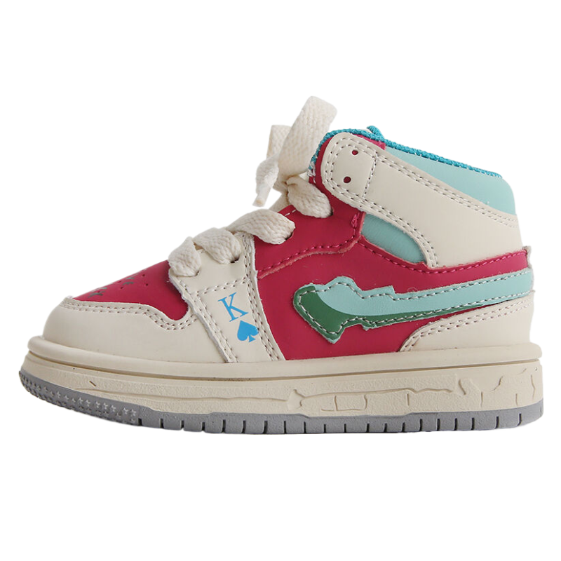 MAIBUXIONG Slip Resistant Slip Resistant High top Kids Lifestyle Shoes Mismatched Children Aged 3 7 Years Old