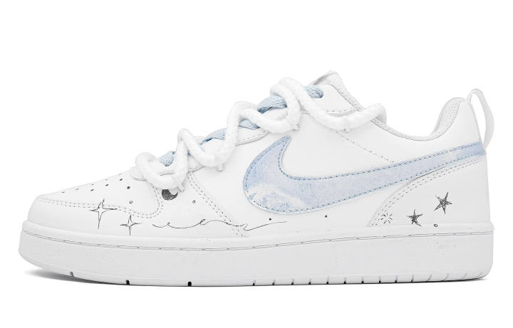 Nike Nike Court Borough Low 2 Leather Slip Resistant Cushioning Abrasion Resistant